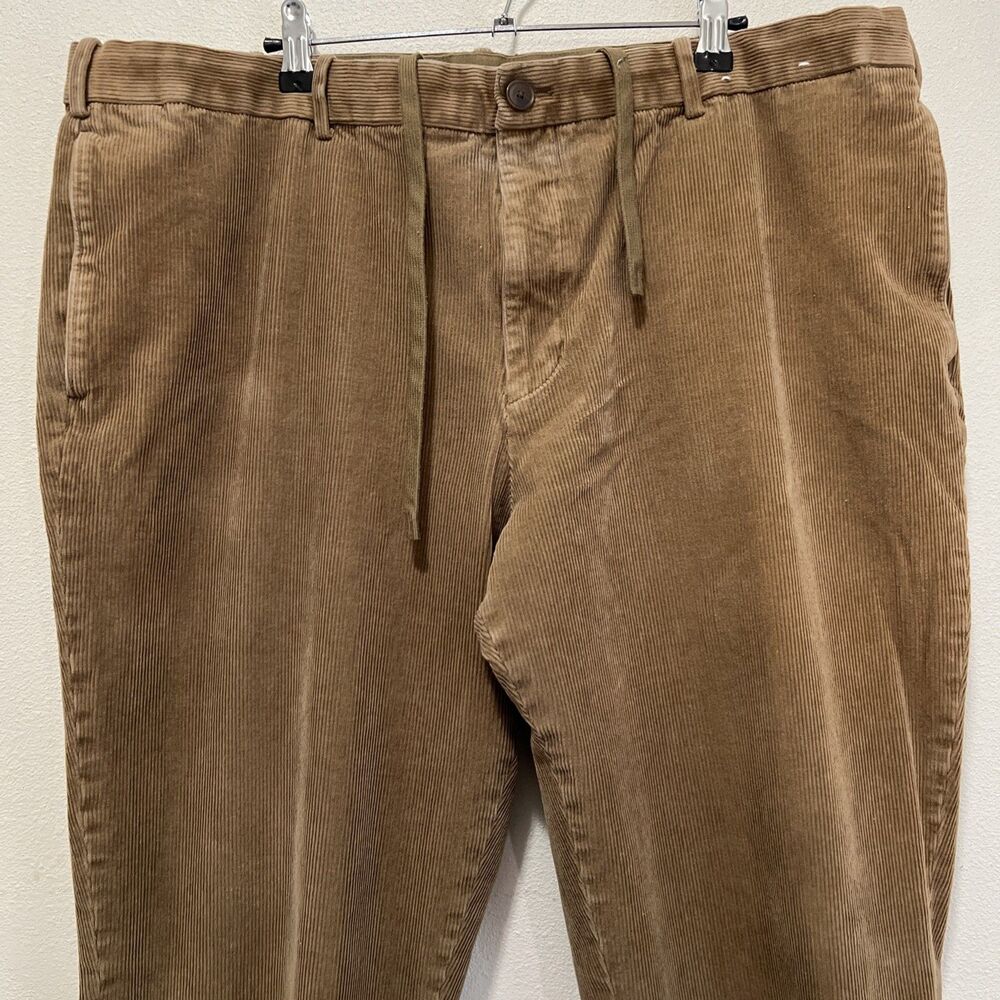 Uniqlo Corduroy Pants Brown Drawstring 3XL  Academia